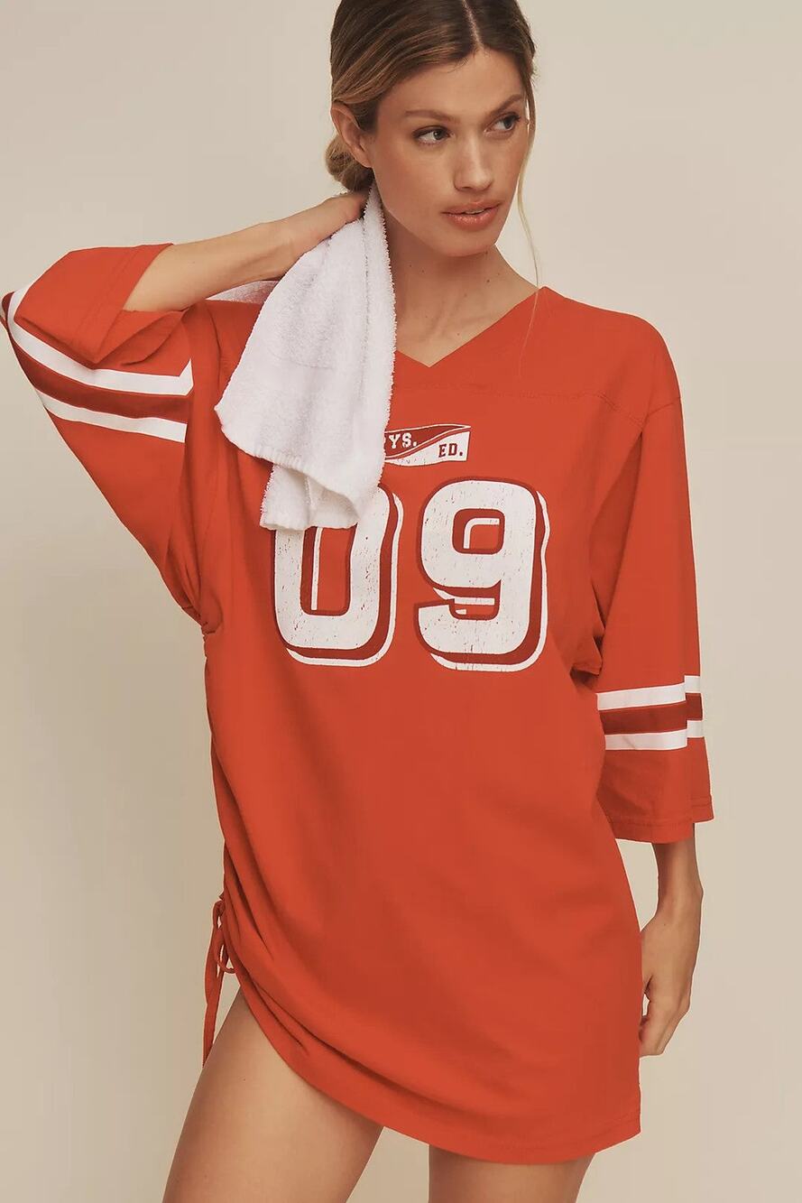 Daily Practice by Anthropologie Jersey Tunic Long Sleeves Mini Dress - M
